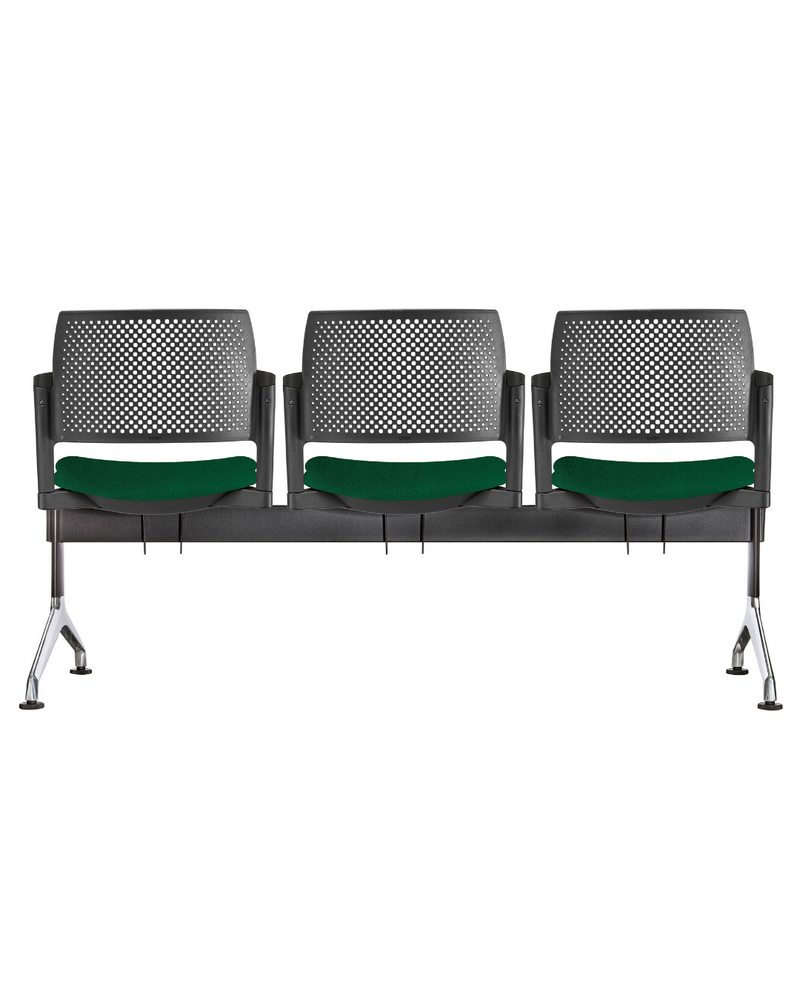 Bancas | Banca de espera Kyos OHR‑347‑3P | Aura Muebles de Oficina