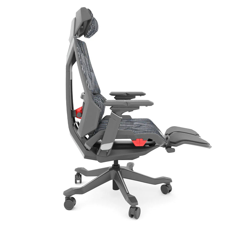 Silla Gamer modelo DRAGON GAMER-001 lateral Reposapies Aura Muebles
