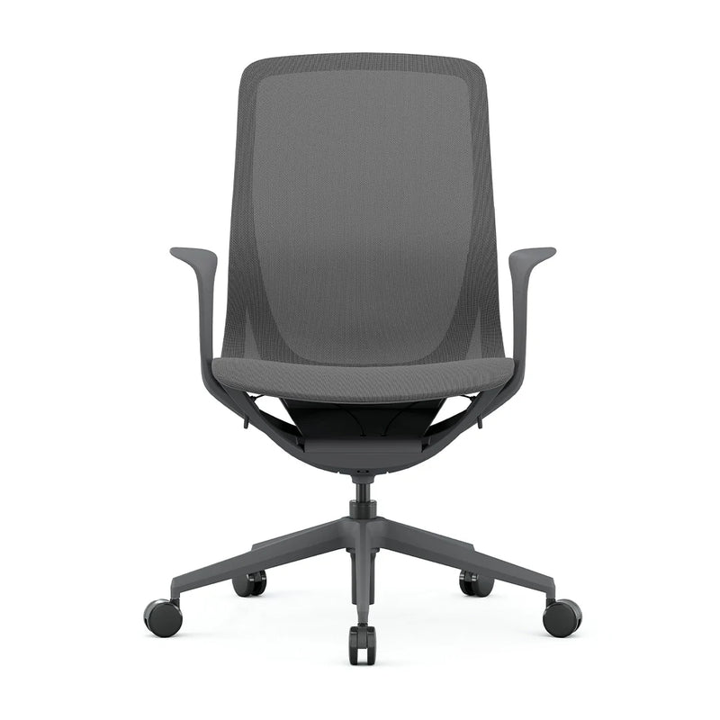 Silla ejecutiva modelo NET OHE-503 Gris frente Aura Muebles