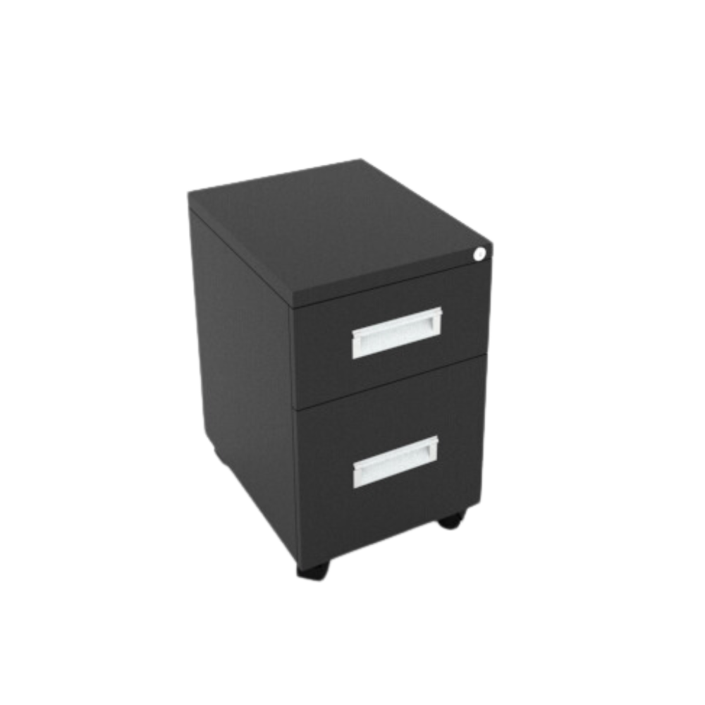 Archivero metálico modelo A 1+1 negro