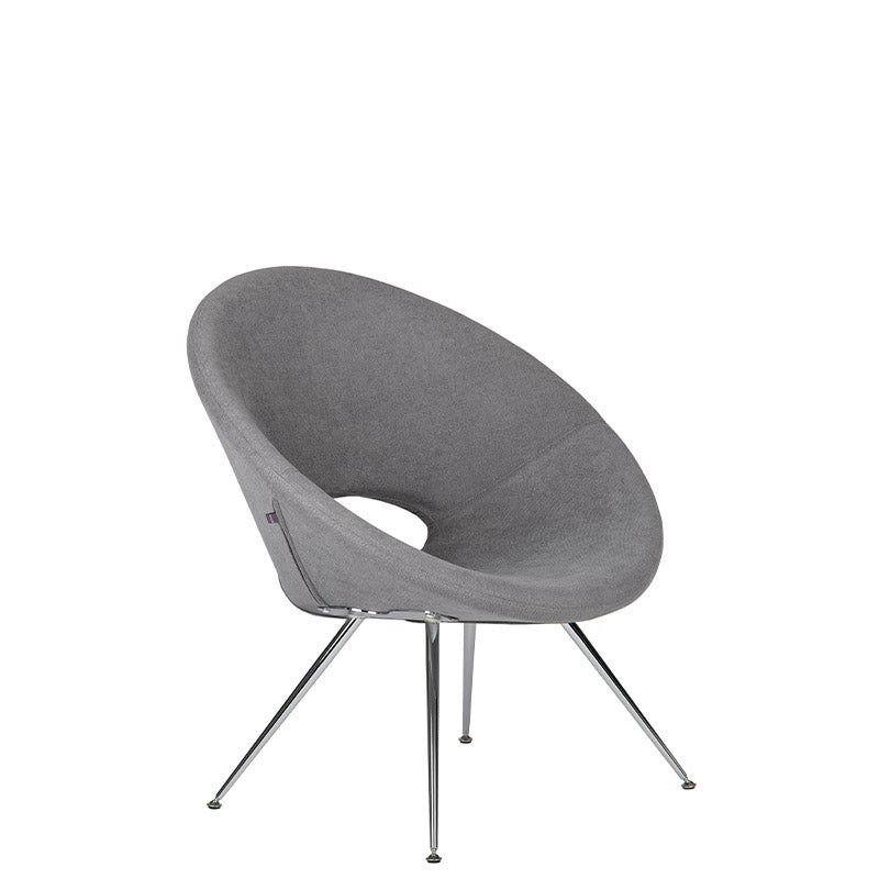 Sillon de Visita modelo Bakko de Aura Muebles de perfil color gris