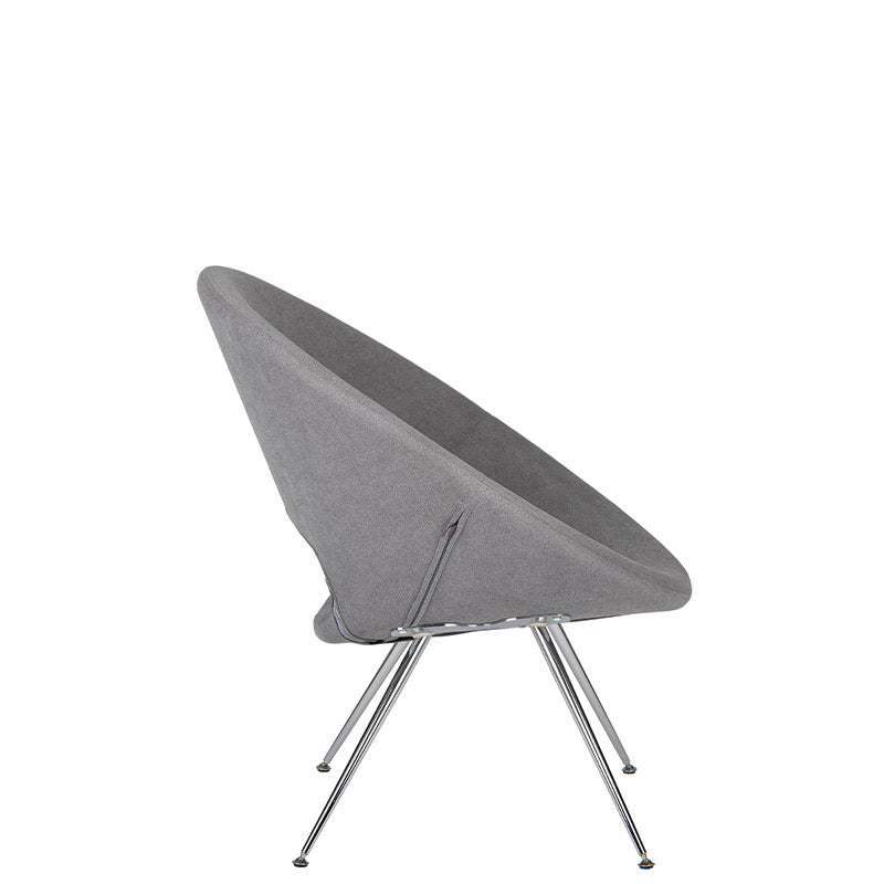 Sillon de Visita modelo Bakko de Aura Muebles de lado color gris