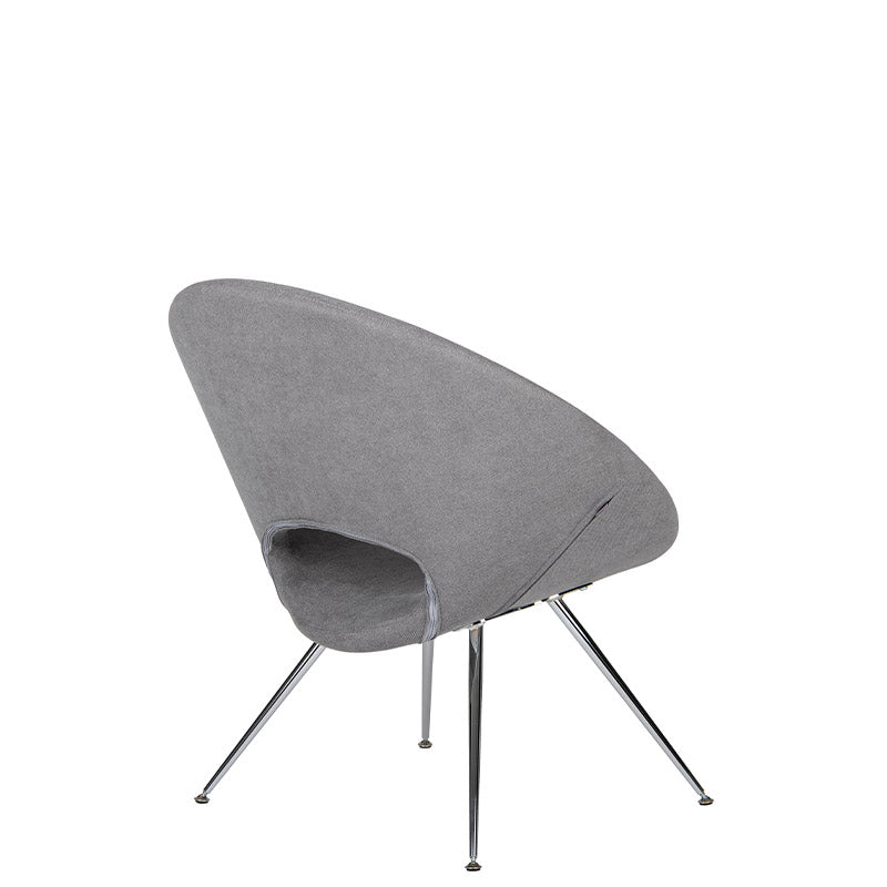 Sillon de Visita modelo Bakko de Aura Muebles de lado y atrás color gris