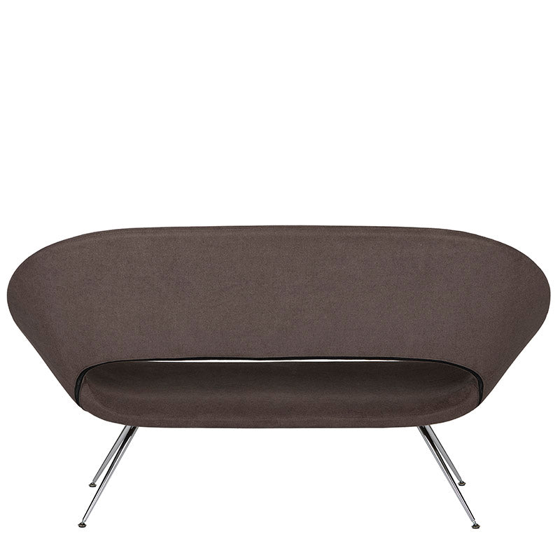 Sillon de Visita modelo Bakkone de Aura Muebles detrás color café