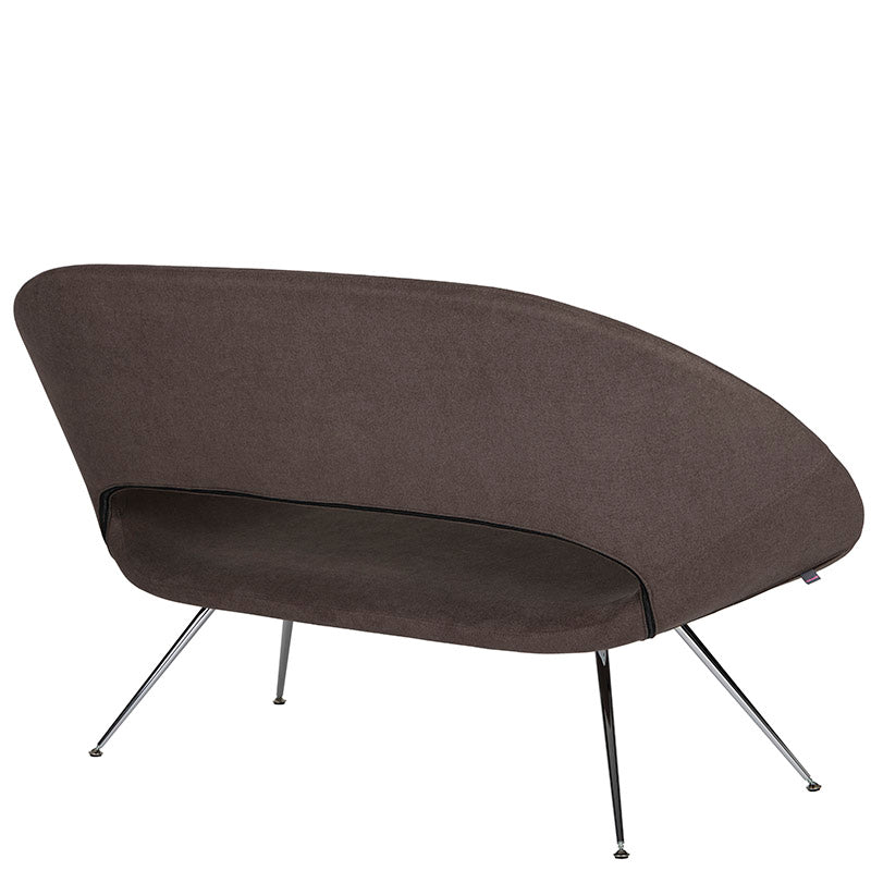 Sillon de Visita modelo Bakkone de Aura Muebles detrás y de lado color café