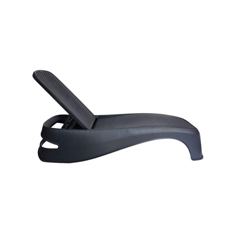 Camastro HAWAII resistente Patas asiento y respaldo Terminado en imitación mimbre de una sola pieza en polipropileno de alta resistencia y duración para intemperie resistente a los rayos ultravioleta (UV) y al ambiente salino modelo OHV-7031