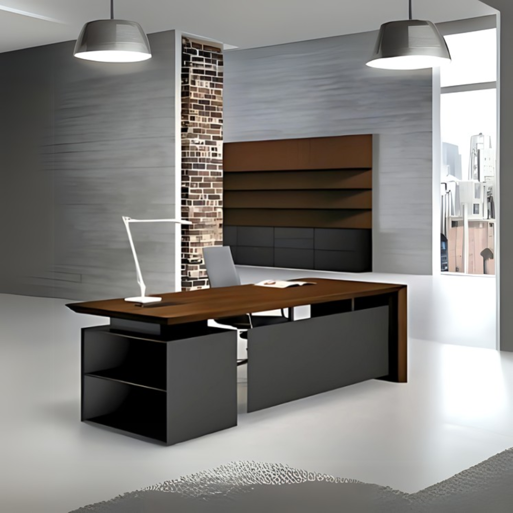 Encuentra el escritorio ejecutivo perfecto para tu oficina en Aura Muebles. El modelo OHIO EEJ22 cuenta con un diseño elegante y moderno, amplio espacio de trabajo y cajones para almacenamiento. Aumente su eficiencia y productividad con este escritorio de calidad superior.