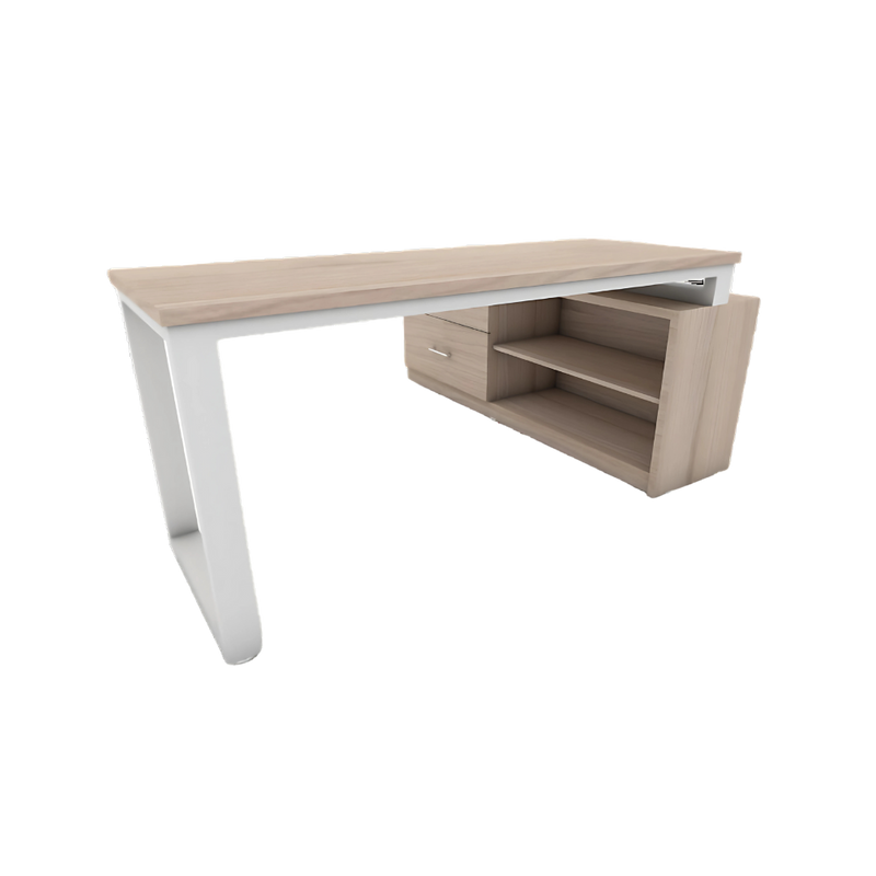 Descubre el escritorio secretarial modelo CE-140 de Aura Muebles, diseñado para brindarte eficiencia y comodidad en tu espacio de trabajo. Organízate mejor y realiza tus tareas con facilidad gracias a su amplia superficie de trabajo y diseño ergonómico.