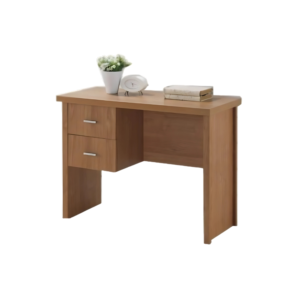 Escritorio secretarial fabricado en melamina doble cara de 28mm con cantos PVC termo fusionados Aura Muebles modelo ESEC12