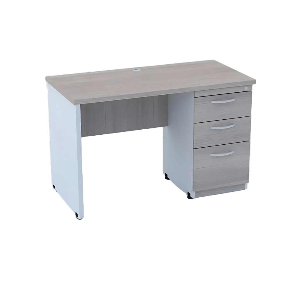 Descubre el escritorio metálico modelo ESEC29 de Aura Muebles. Diseñado para maximizar tu productividad, este escritorio moderno y funcional ofrece amplio espacio de trabajo y almacenamiento organizado.