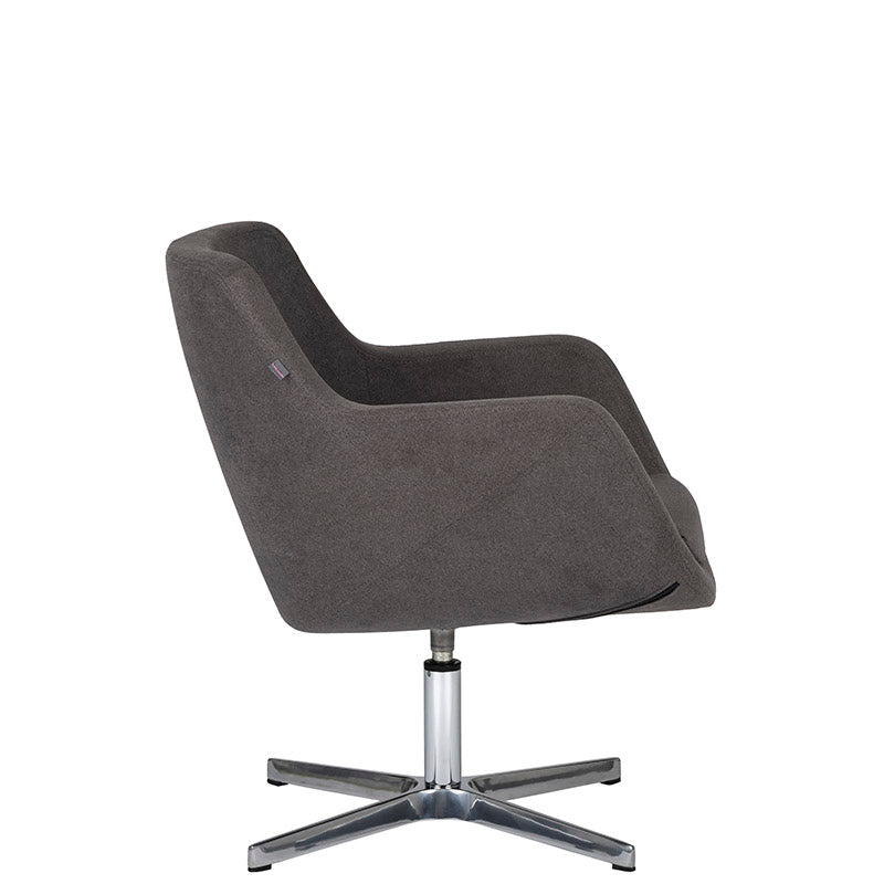 Sillón de Visita modelo Kinzika S de Aura Muebles, la opción perfecta para espacios privados y sociales de lado.
