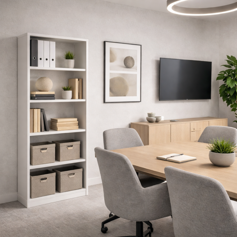 Descubre el librero metálico moderno modelo LM-3G de Aura Muebles. Organiza tus libros y documentos de forma segura y duradera con este diseño resistente y funcional. Ahorra espacio en tu hogar u oficina con nuestro librero metálico de alta calidad.