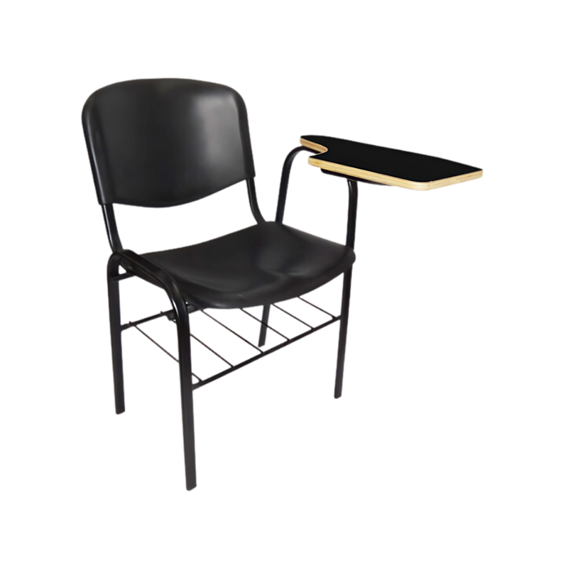 Este pupitre de Aura Muebles de Guadalajara cuenta con una paleta de triplay, lo que lo hace resistente y duradero. Ideal para estudiantes en cualquier entorno.