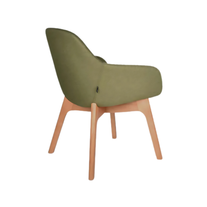 Silla de visita FABRIZIA Asiento respaldo y brazos Armazón de respaldo y brazos interior en madera de triplay compuesto por diversas hojas con espesor de 12 mm Aura Muebles modelo OHM-126