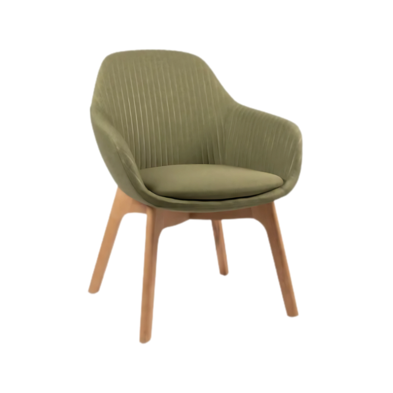Silla de visita FABRIZIA Asiento respaldo y brazos Armazón de respaldo y brazos interior en madera de triplay compuesto por diversas hojas con espesor de 12 mm Aura Muebles modelo OHM-126