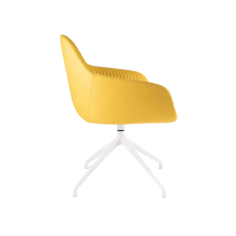 Silla de visita FABRIZIA Asiento respaldo y brazos Armazón de respaldo y brazos interior en madera de triplay compuesto por diversas hojas con espesor de 12 mm Aura Muebles modelo OHM-128