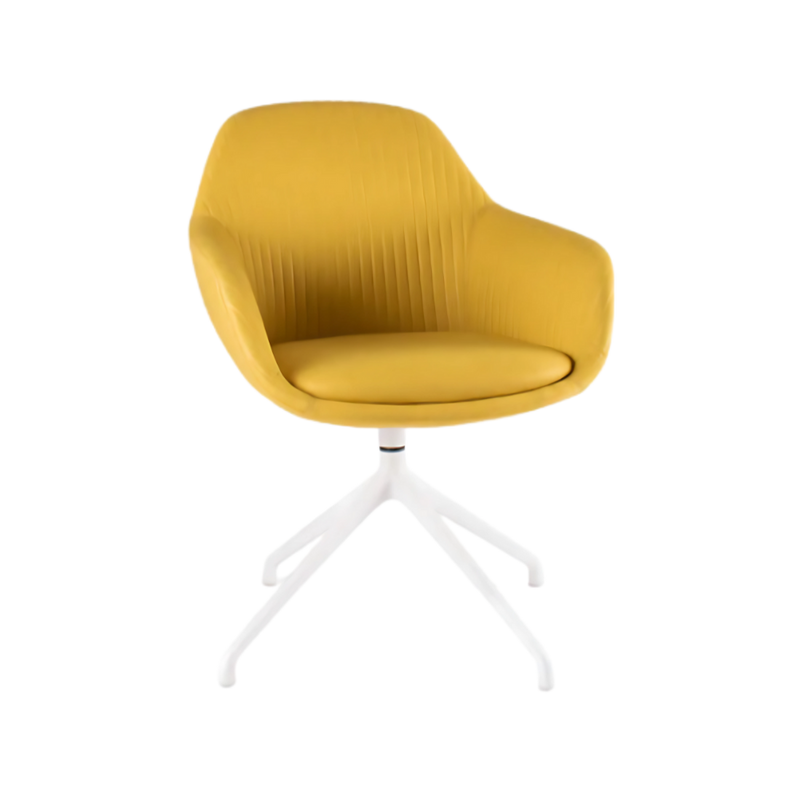 Silla de visita FABRIZIA Asiento respaldo y brazos Armazón de respaldo y brazos interior en madera de triplay compuesto por diversas hojas con espesor de 12 mm Aura Muebles modelo OHM-128