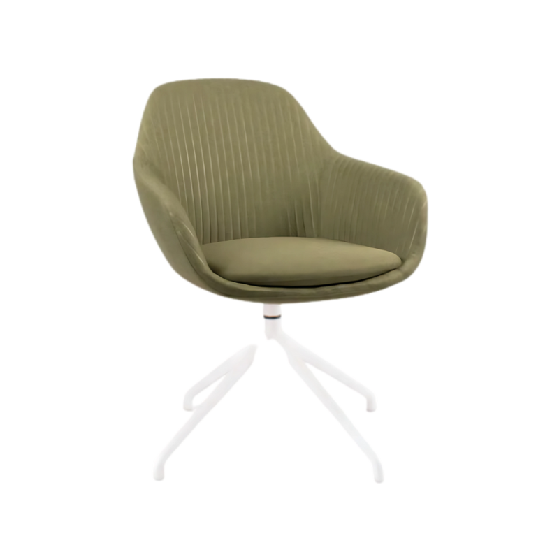 Silla de visita FABRIZIA Asiento respaldo y brazos Armazón de respaldo y brazos interior en madera de triplay compuesto por diversas hojas con espesor de 12 mm Aura Muebles modelo OHM-128