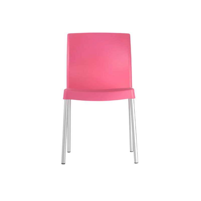Silla de visita HIT colores Asiento y respaldo Polipropileno (PP) copolímero alto impacto 100% virgen Fluidez 12 Tratamiento UV Non Blush Producción en plástico inyectado Aura Muebles modelo APSHC