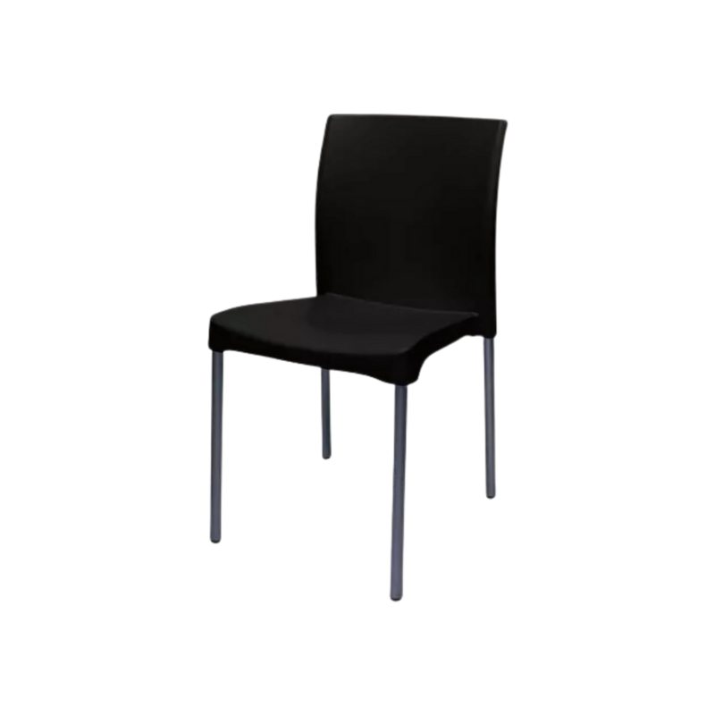 Silla de visita HIT colores Asiento y respaldo Polipropileno (PP) copolímero alto impacto 100% virgen Fluidez 12 Tratamiento UV Non Blush Producción en plástico inyectado Aura Muebles modelo APSHC