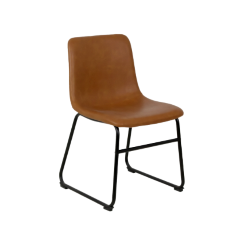 Silla de visita opción elegante y confortable para cualquier espacio de oficina o sala de espera Con su diseño moderno y ergonómico esta silla ofrece comodidad y estilo color café Aura Muebles modelo IRLANDA