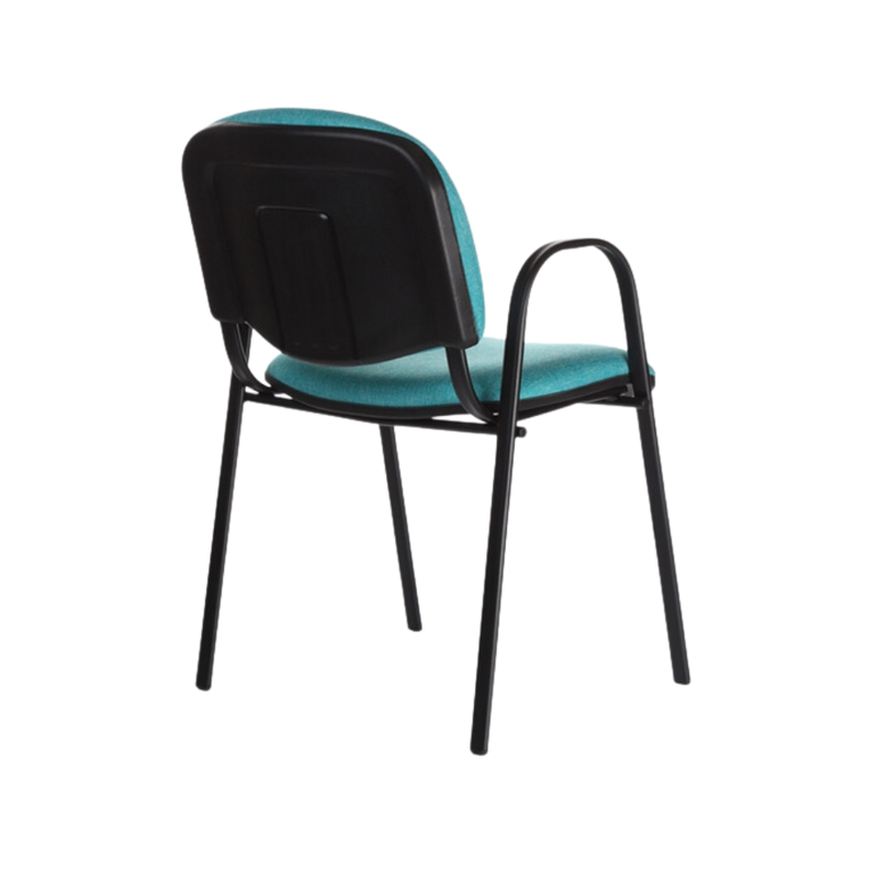 Silla de visita Asiento y respaldo en Polipropileno (PP) tapizado en tela polipropileno 100% con resina acrílica modelo ISO ARM