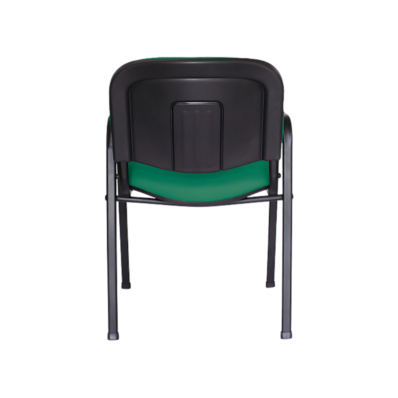 Silla de visita Estructura De acero tubular ovalado de 1 1/8" X 19/32" calibre 18 los brazos son una extensión de las mismas patas con acabado de pintura epoxica (electrostática) Aura Muebles modelo ISO CON BRAZOS