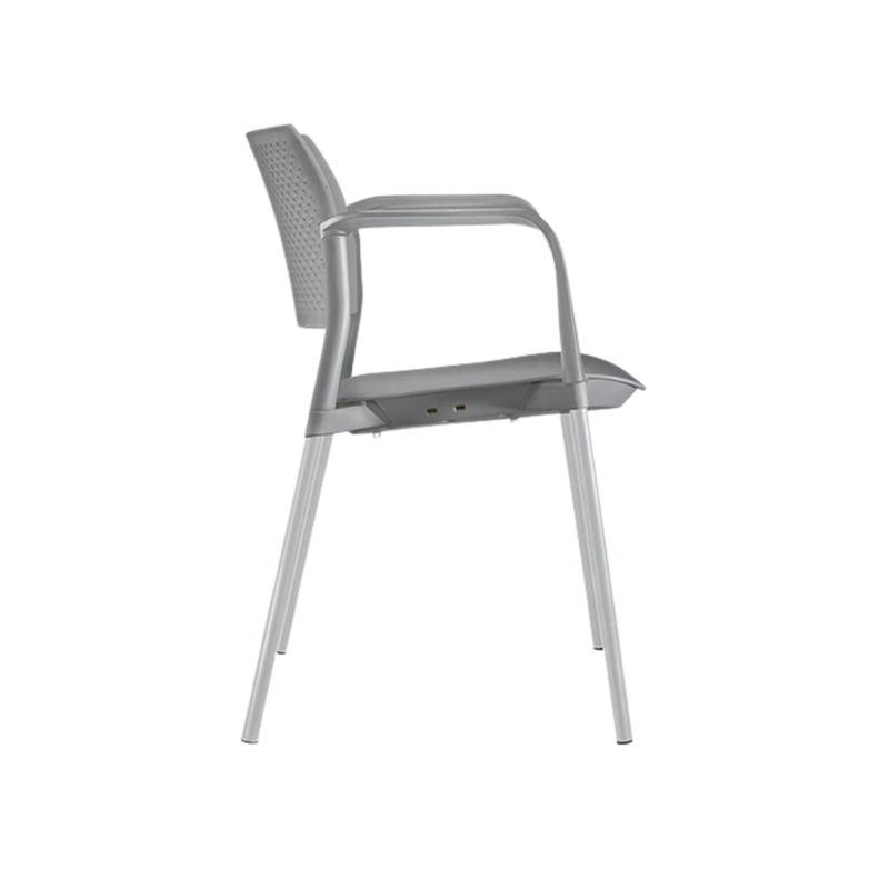 Silla de visita KYOS asiento y respaldo en polipropileno de alta resistencia y duración Aura Muebles modelo OHV-312