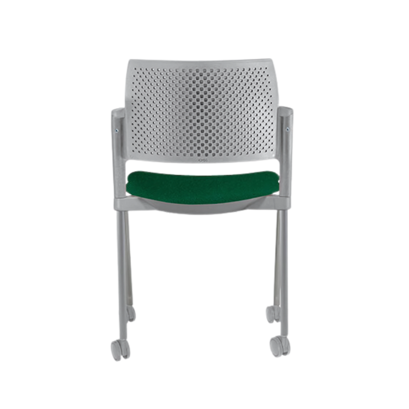 Silla de visita KYOS asiento y respaldo de hule espuma de poliuretano inyectado flexible con densidad de 60 kgs/m3 con retardante a la flama y alta resilencia Aura Muebles modelo OHV-330