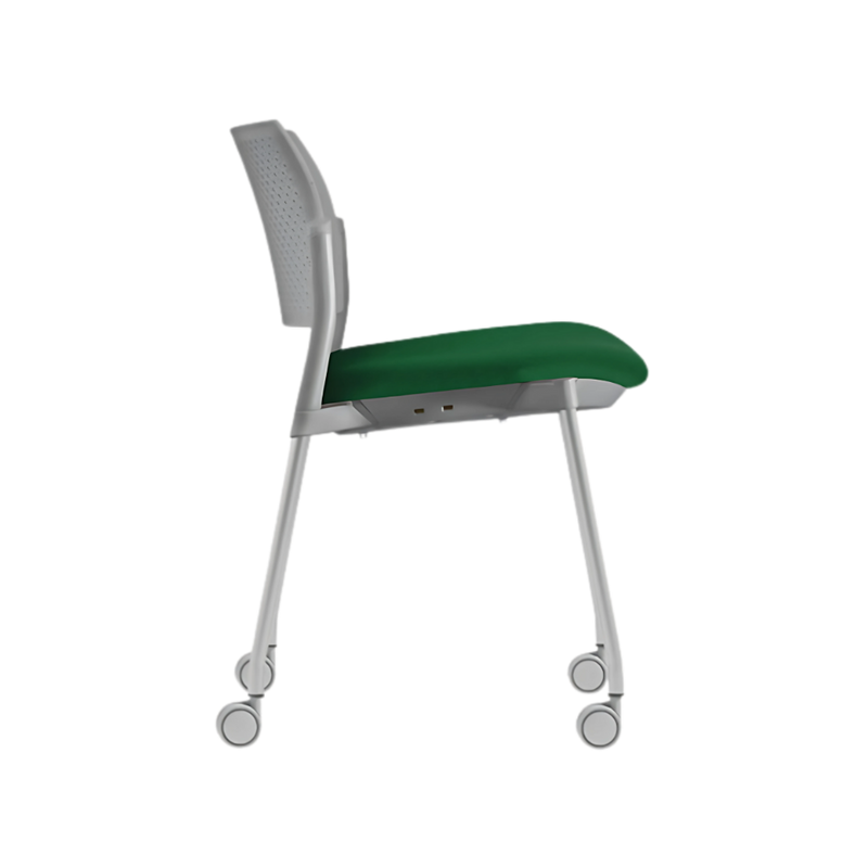 Silla de visita KYOS asiento Hule espuma de poliuretano inyectado flexible con densidad de 60 kgs/m3 con retardante a la flama y alta resilencia Aura Muebles modelo OHV-348
