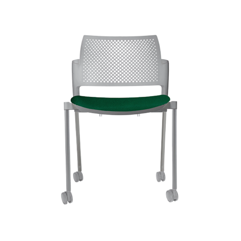 Silla de visita KYOS asiento Hule espuma de poliuretano inyectado flexible con densidad de 60 kgs/m3 con retardante a la flama y alta resilencia Aura Muebles modelo OHV-348