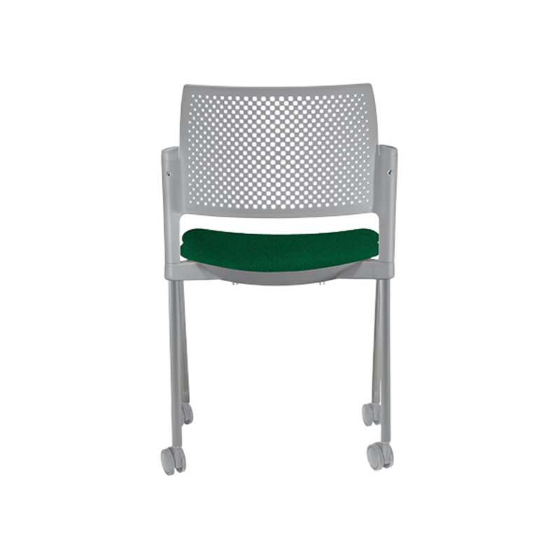Silla de visita KYOS asiento Hule espuma de poliuretano inyectado flexible con densidad de 60 kgs/m3 con retardante a la flama y alta resilencia Aura Muebles modelo OHV-348