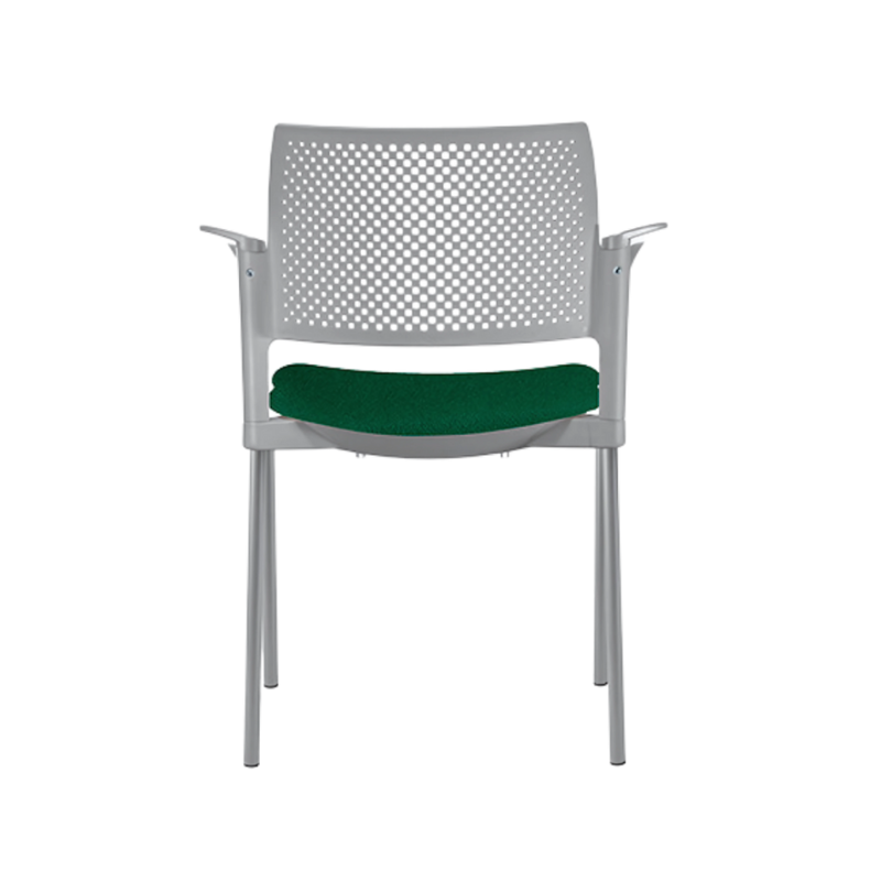 Silla de visita KYOS asiento de hule espuma de poliuretano inyectado flexible con densidad de 60 kgs/m3 con retardante a la flama y alta resilencia Aura Muebles modelo OHV-349