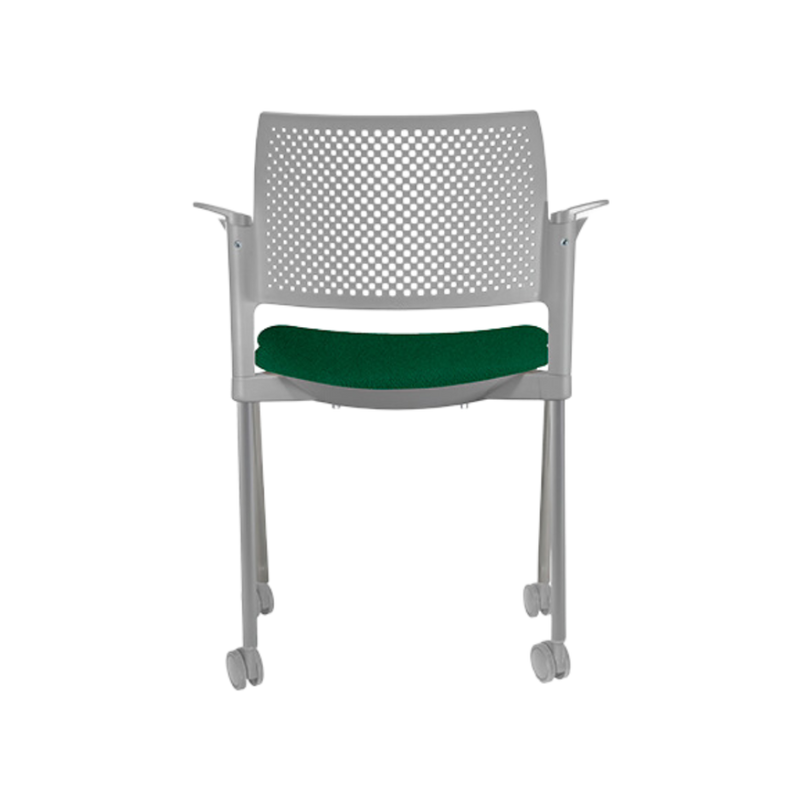 Silla de visita KYOS asiento de hule espuma de poliuretano inyectado flexible con densidad de 60 kgs/m3 con retardante a la flama y alta resilencia Aura Muebles modelo OHV-350