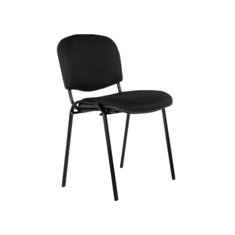 Silla de visita Respaldo y asiento Plástico de polipropileno en asiento y respaldo tapizado en variedad de colores, con tapa de plástico de polipropileno en respaldo y asiento Aura Muebles modelo LK-02