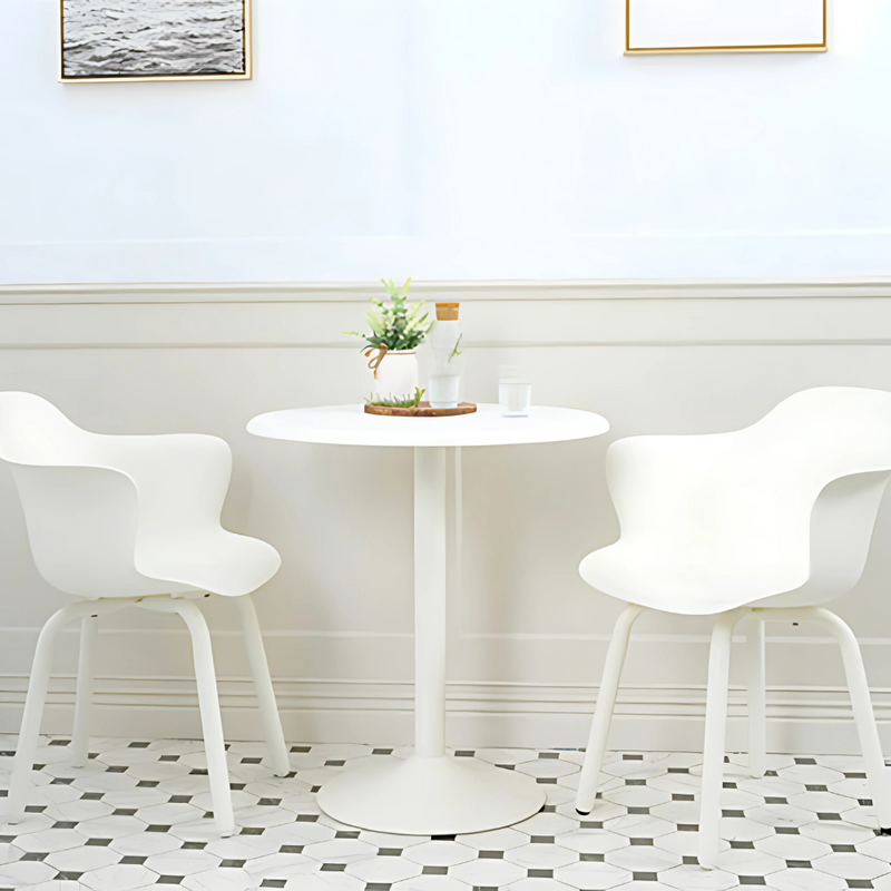 Silla de visita PENGUIN Respaldo asiento y brazos De una sola pieza en polipropileno con fibra de vidrio de alta resistencia y duración Patas De dos piezas en acero tubular redondo con acabado de pintura epóxica Aura Muebles modelo OHV-7067F
