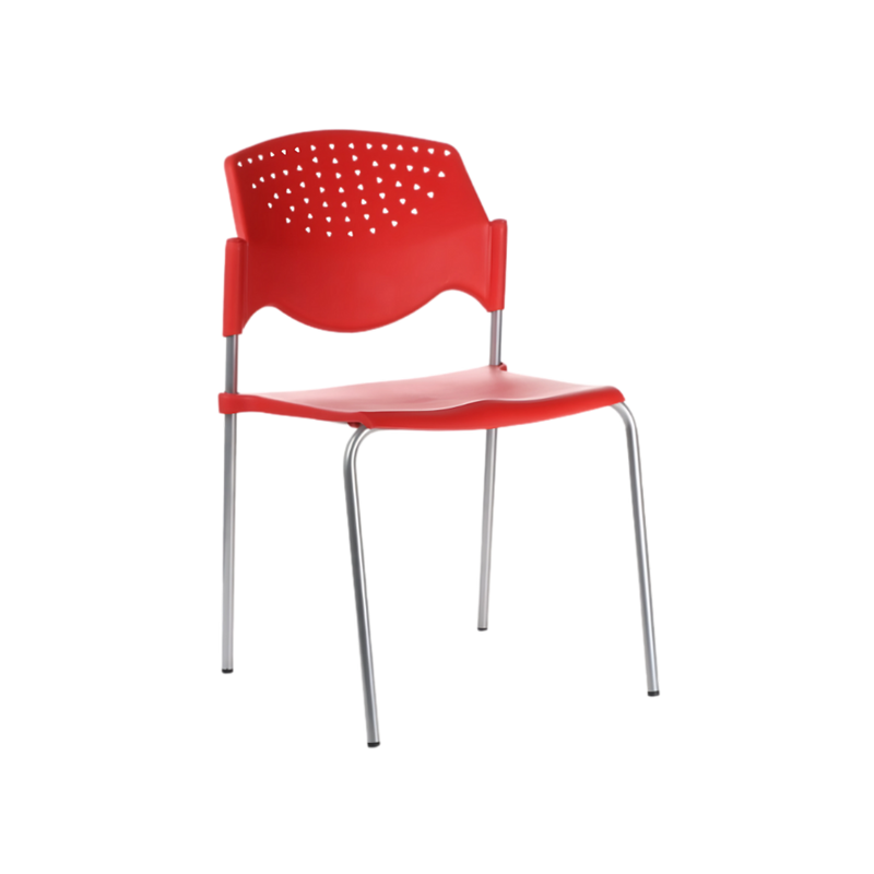 Silla de visita Asiento y respaldo Polipropileno (PP) copolímero alto impacto 100% virgen Aura Muebles modelo POLA