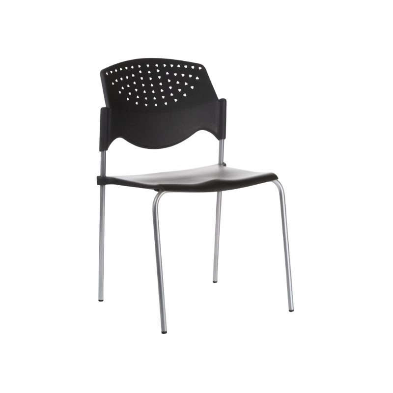 Silla de visita Asiento y respaldo Polipropileno (PP) copolímero alto impacto 100% virgen Aura Muebles modelo POLA