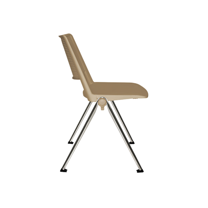 Silla de visita REVOLUTION Estructura De acero tubular de 1" de diámetro calibre 16 con terminado en cromo Respaldo asiento y brazos En dos piezas en polipropileno de alta resistencia y duración Aura Muebles modelo OHV-86 cromada