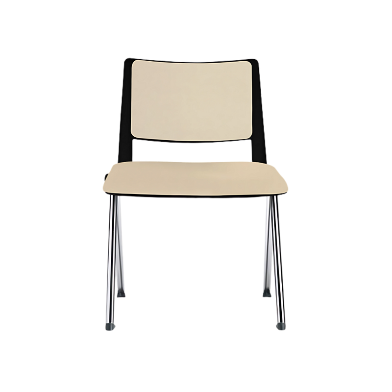 Silla de visita REVOLUTION hule espuma laminado flexible con 24 kgs/m3 de densidad en el asiento y hule espuma de poliuretano inyectado con 60 kgs/m3 de densidad con retardante a la flama en el asiento Aura Muebles modelo OHV-88 cromada