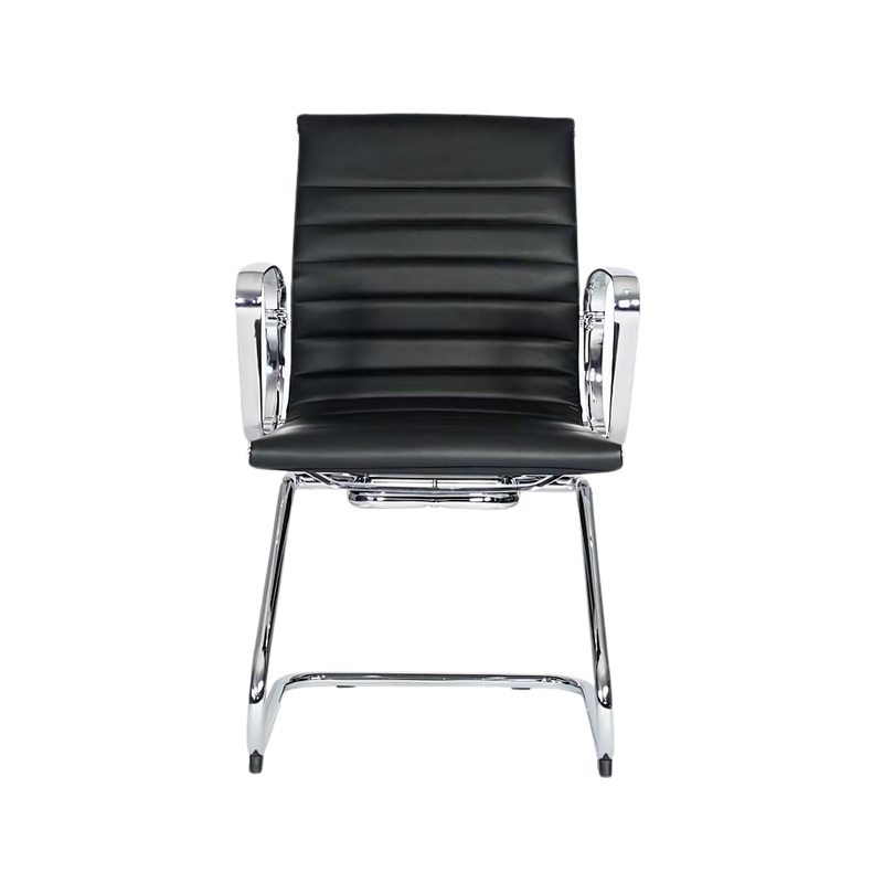 Descubre la elegante silla de visita SKIN I VISITA de Aura Muebles. Combina diseño minimalista y ergonomía para brindar comodidad y estilo en salas de espera, recepciones y reuniones.