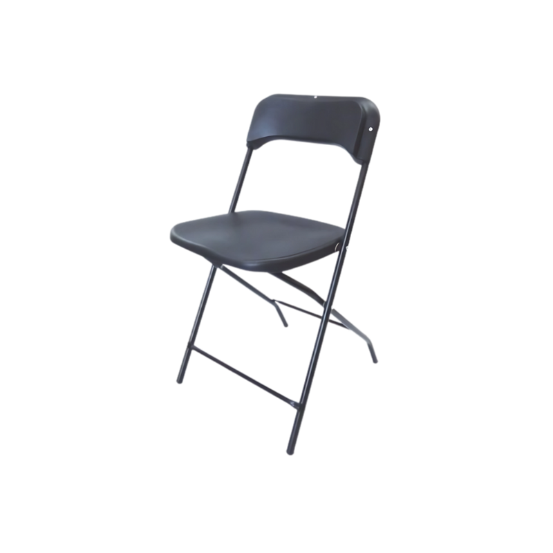 Silla de visita plegable con estructura de acero tubular redondo 3/4″ cal. 18 reforzado. Acabado en pintura epóxica electrostática. Asiento y respaldo de polipropileno inyectado Aura Muebles modelo FPP-003-I