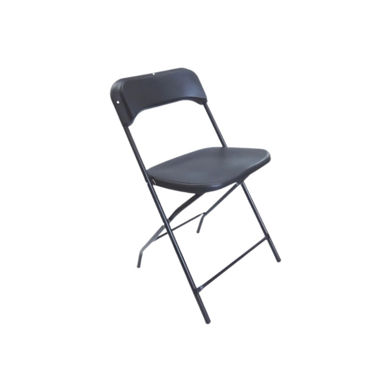 Silla de visita plegable con estructura de acero tubular redondo 3/4″ cal. 18 reforzado. Acabado en pintura epóxica electrostática. Asiento y respaldo de polipropileno inyectado Aura Muebles modelo FPP-003-I