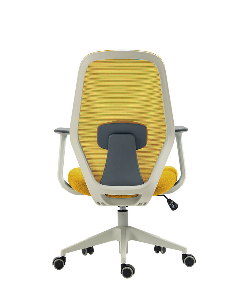 Vista trasera de la silla ejecutiva AC-20 GA con soporte lumbar