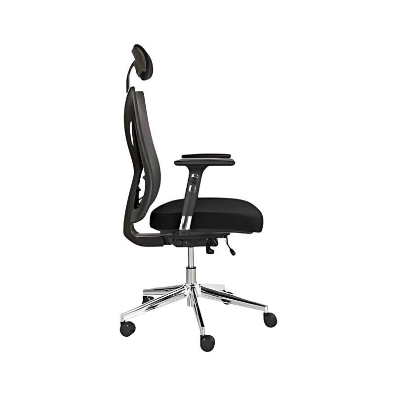 Experimenta la comodidad y elegancia de nuestra silla ejecutiva modelo AB-10 de Aura Muebles. Diseñada con materiales de alta calidad y un diseño ergonómico.