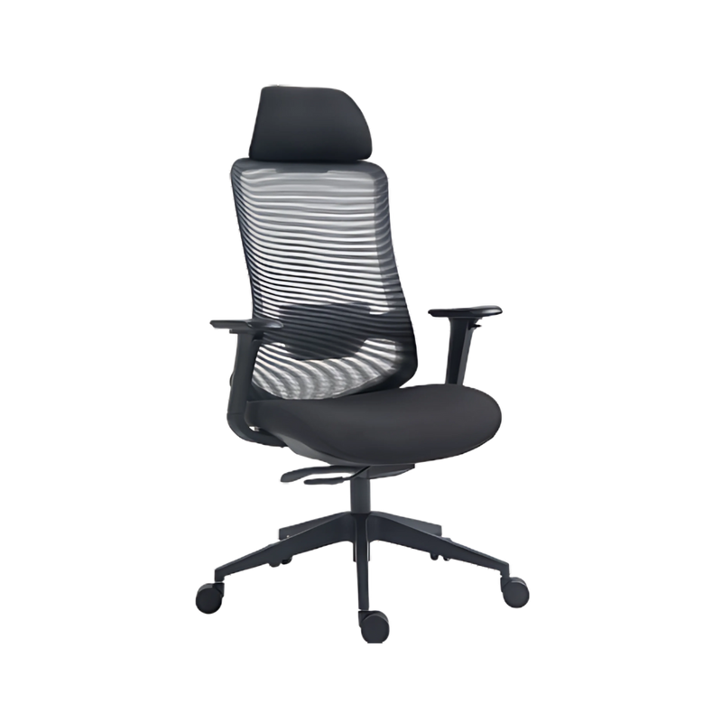La silla ejecutiva AC-30NN de Aura Muebles brinda confort y diseño ergonómico, ideal para oficinas modernas que buscan estilo, calidad y productividad diaria.