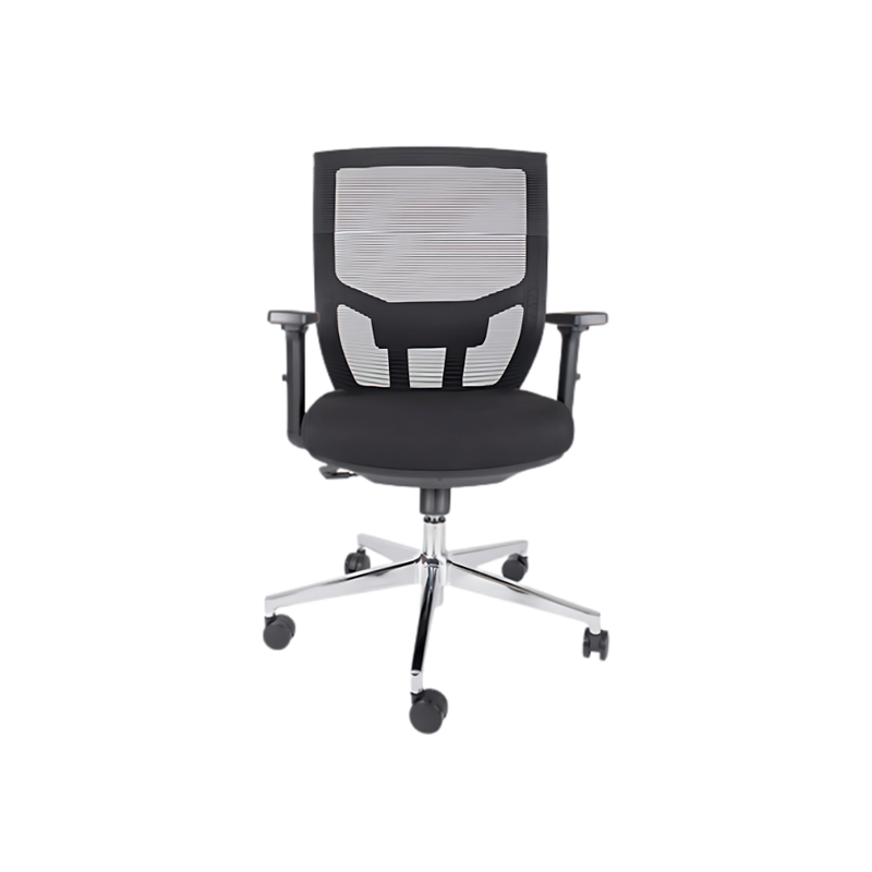 La silla ejecutiva AIKO OHE-703 en color negro de Aura Muebles es perfecta para una oficina elegante y funcional. Brinda comodidad y soporte durante largas horas de trabajo.