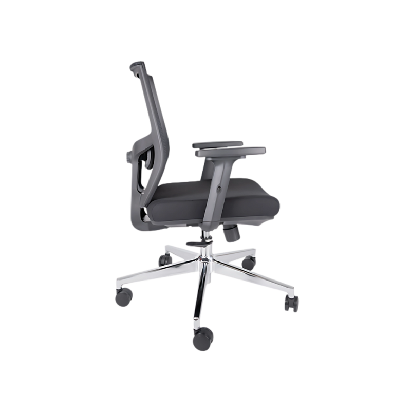 La silla ejecutiva AIKO OHE-703 en color negro de Aura Muebles es perfecta para una oficina elegante y funcional. Brinda comodidad y soporte durante largas horas de trabajo.
