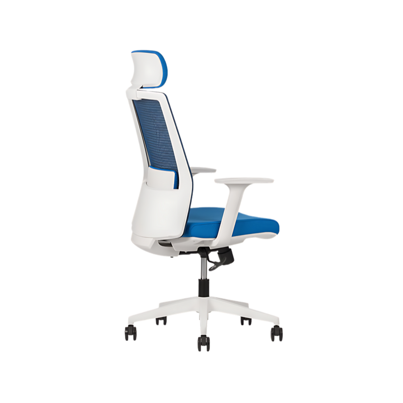 Descubre la elegante y ergonómica silla ejecutiva modelo ARTIC WHITE con respaldo alto de Aura Muebles. Maximiza tu comodidad en espacios profesionales con esta silla de diseño exclusivo.