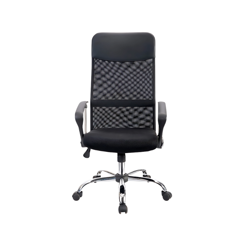 Descubre la silla ejecutiva ECOMESH de Aura Muebles, diseñada para brindar comodidad. Con tejido de malla transpirable, esta silla promueve una postura saludable y reduce la fatiga.